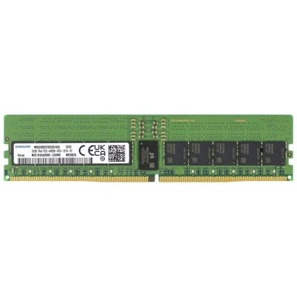 SAMSUNG DDR5 ECC RDIMM 32GB 4800MHz M321R4GA0BB0-CQK 2Rx8 Sunucu Ram ürün görseli 1