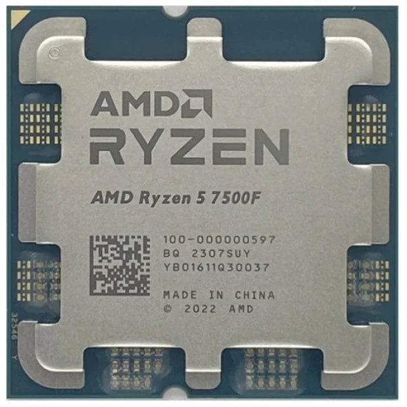 AMD RYZEN 5 7500F 32MB 6çekirdekli VGA YOK AM5 65w Kutusuz Fansız ürün görseli 1