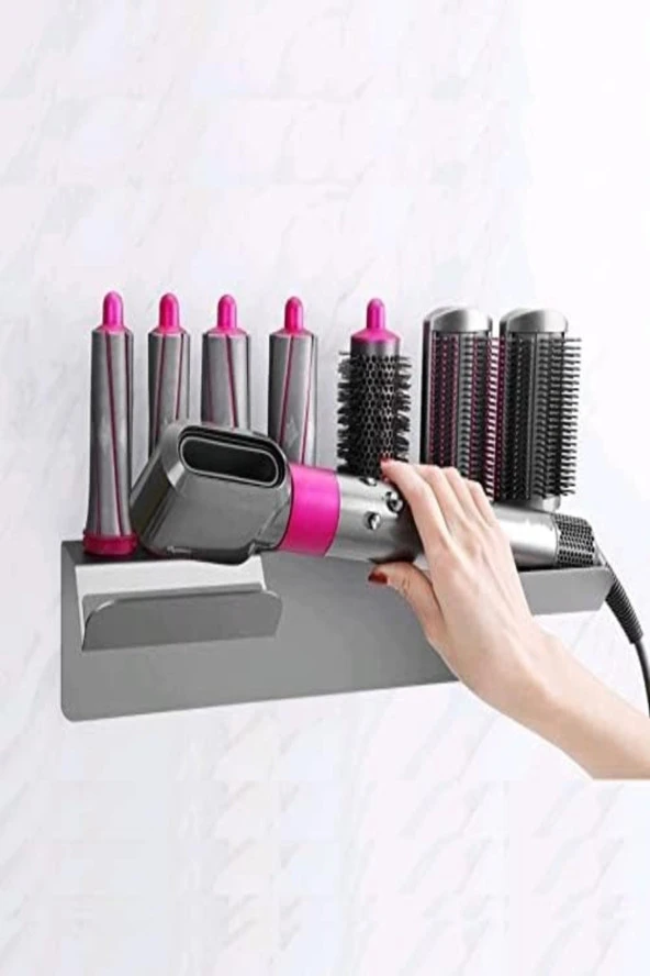 Cihaz Aksesuar Standı Antrasit Airwrap Düzleştirici Şekillendirici Stand Dyson Uyumlu Stand ürün görseli 1