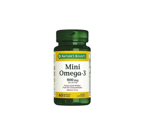 Nature's Bounty Mini Omega-3 900 Mg Takviye Edici Gıda 60 Tablet ürün görseli 1