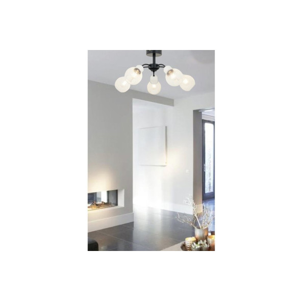 APLİQA 3413-05-WH ELVA 5'Lİ BEYAZ AVİZE - Resim 4