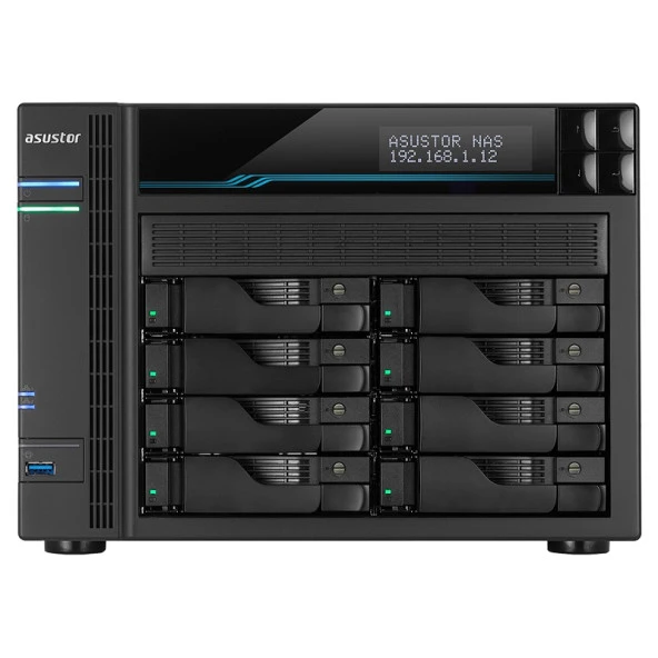 ASUSTOR AS6508T ATOM QC- 8 GB RAM- 8-diskli Nas Server (Disksiz) ürün görseli 1