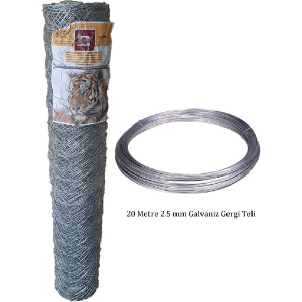 Hataş Teknik 1 Metre x 20 Metre Bahçe Tel Örgü Bahçe Çiti Çevirme Teli 1.1 mm Kalınlığında ürün görseli 1