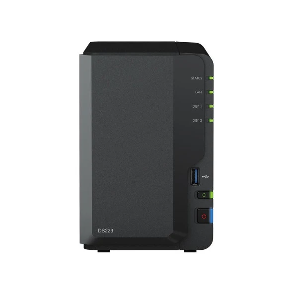SYNOLOGY DS223 REALTEK QC 2 GB RAM- 2-diskli Nas Server (Disksiz) ürün görseli 1