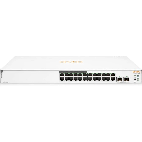 ARUBA 24port 195w 12port PoE Instant On 1830-24G JL813A GIGABIT 2xSFP Yönetilebilir Switch RackMount ürün görseli 1