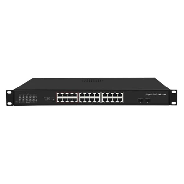 ODS 24port 300w FULL PoE 08ODS-24GP2S-300 GIGABIT 2X SFP Yönetilemez Switch ürün görseli 1