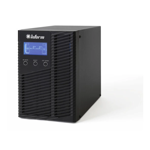 INFORM 1KVA SINUS EVO ONLINE 1/1F LCD EKRAN TOWER UPS 2x 12v 7AH ürün görseli 1