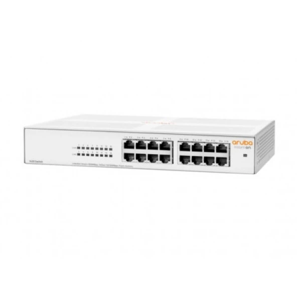 ARUBA 16port Instant On 1430-16G R8R47A GIGABIT Yönetilemez Switch Masaüstü ürün görseli 1