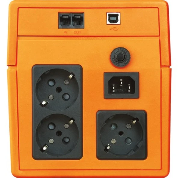 MAKELSAN 1500VA LION PLUS LINE INTERACTIVE LCD EKRAN UPS - Resim 2