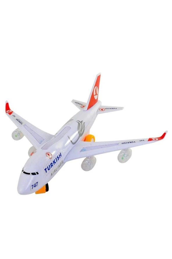 Yerde Gezen Pilli Işıklı Airline Uçak 747 Ch-132tk ürün görseli 1