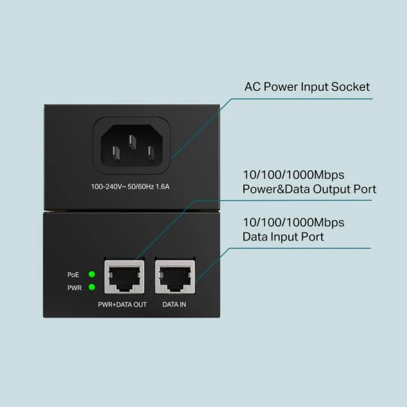 TP-LINK TL-POE170S PoE Injector - Resim 3