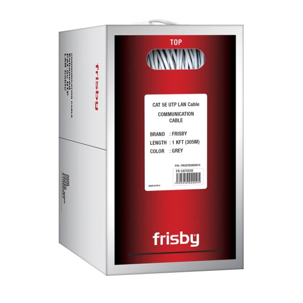 FRISBY CAT5 Utp 24AWG 305m Kablo CAT5E09 ürün görseli 1