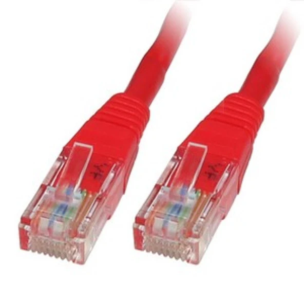 ODS 3m CAT6 Utp LSZH Saf Bakır Kırmızı Patch Kablo ürün görseli 1