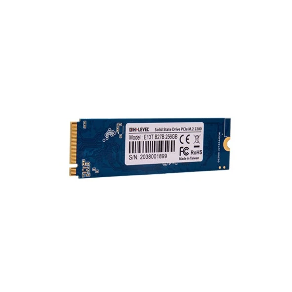 HI-LEVEL 256GB HLV-M2PCIeSSD2280/256G 3300- 1200MB/s M2 PCIe NVMe Gen3 Disk ürün görseli 1