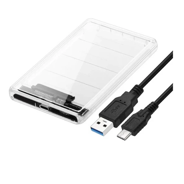 CODEGEN 2.5" USB 3.0 CDG-HDC-30TC Sata Harddisk Kutusu Şeffaf ürün görseli 1