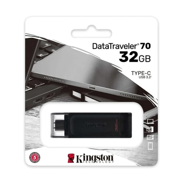 KINGSTON 128GB USBC 3.2 Gen1 DT70/128GB USB BELLEK ürün görseli 1