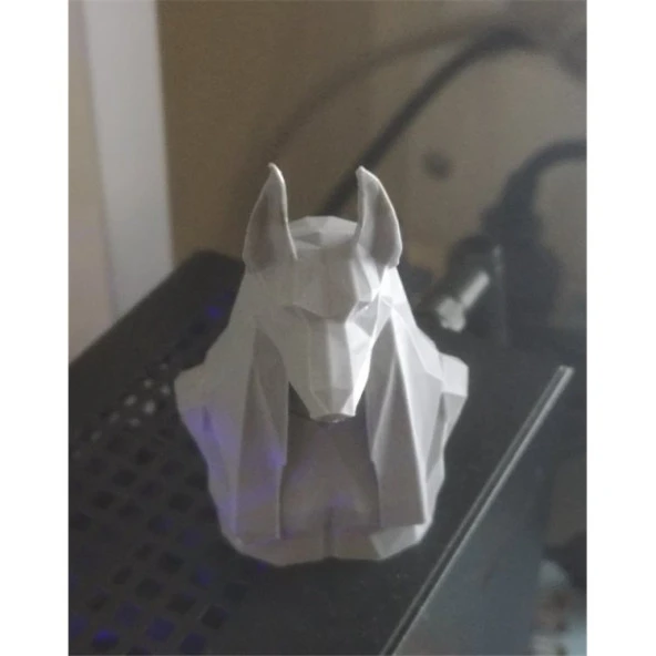 Antik Mısır Anubis Biblo Büst Beyaz 12 Cm - Resim 2