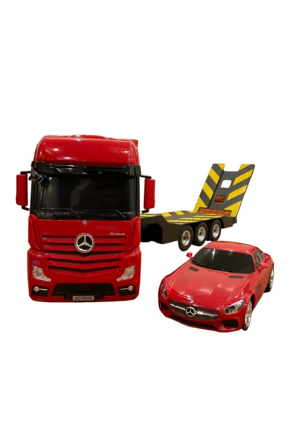 Rastar R/C Uzaktan Kumandalı Mercedes Actros Tır + AMG GT Araba - Kırmızı ürün görseli 1