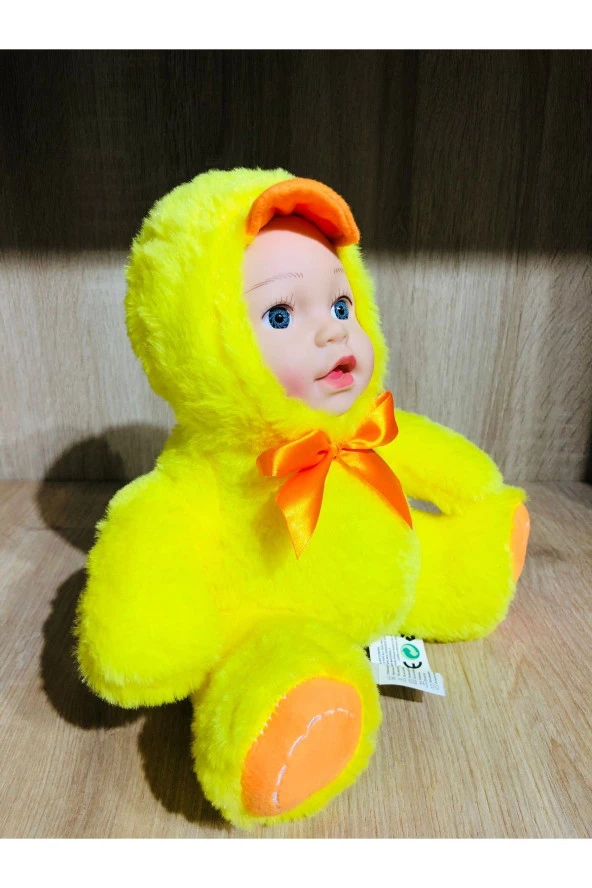 Peluş Bebek Yüzlü Civciv 20 cm - Resim 3