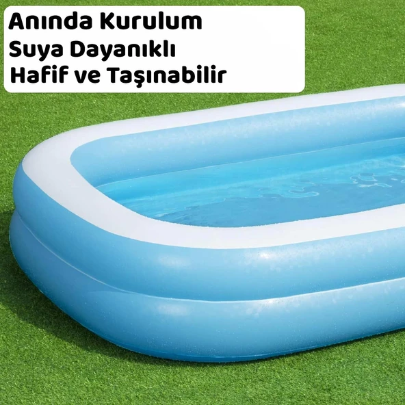 FreeCamp Java Aile Havuzu-MAVİ - Resim 3