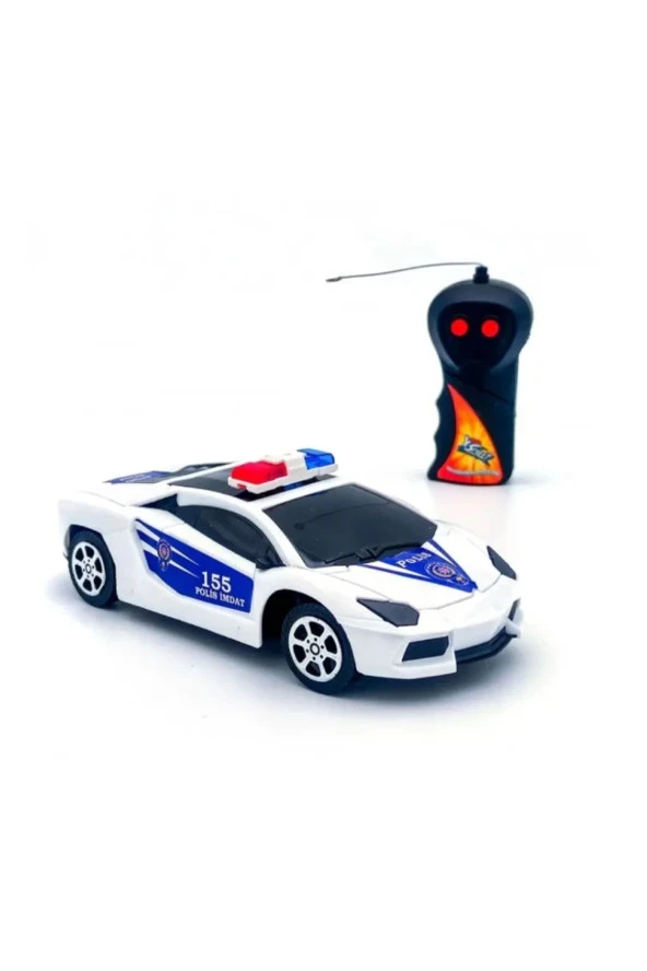 Polis Arabası Çift Fonksiyon Pars Uzaktan Kumandalı Polis Arabası 17x8 cm 27mhz 1:24 Ölçü Kumandalı ürün görseli 1
