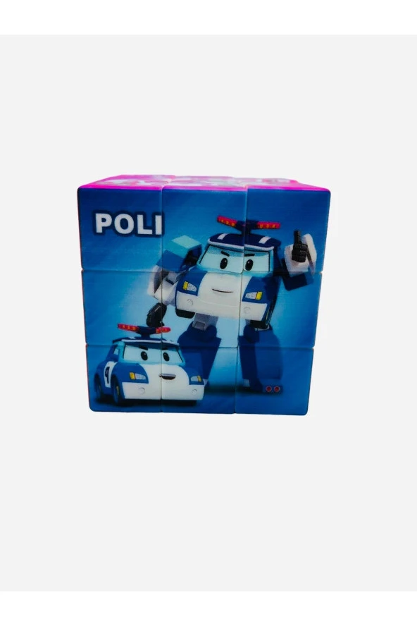 Poli Car 3x3x3 Puzzle Küp - Resim 4