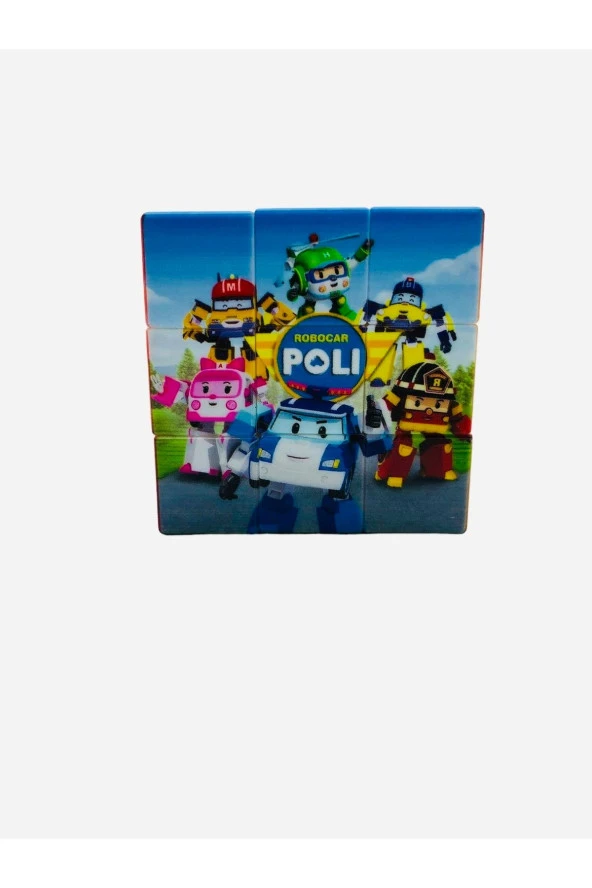 Poli Car 3x3x3 Puzzle Küp - Resim 5
