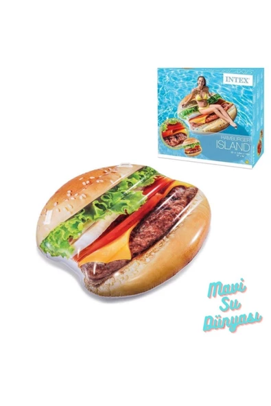 Hamburger Ada Deniz Yatağı 145 Cm - Mavi Su Dünyası ürün görseli 1