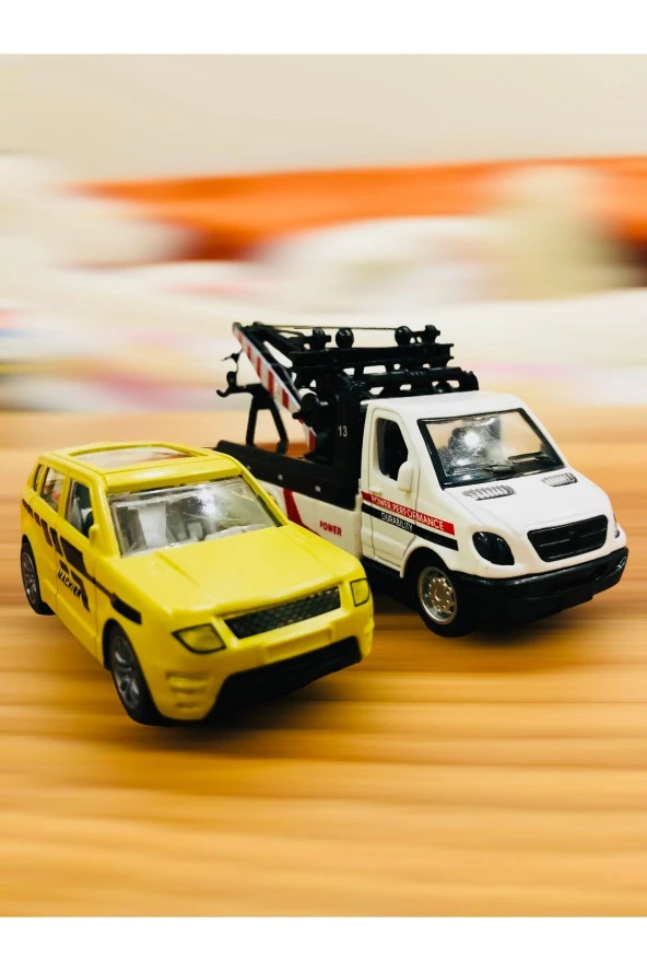 Die Cast Oyuncak Metal Arabalı Çekici Araç ürün görseli 1