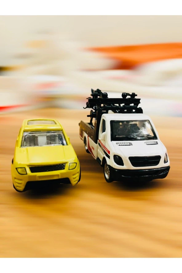Die Cast Oyuncak Metal Arabalı Çekici Araç - Resim 2