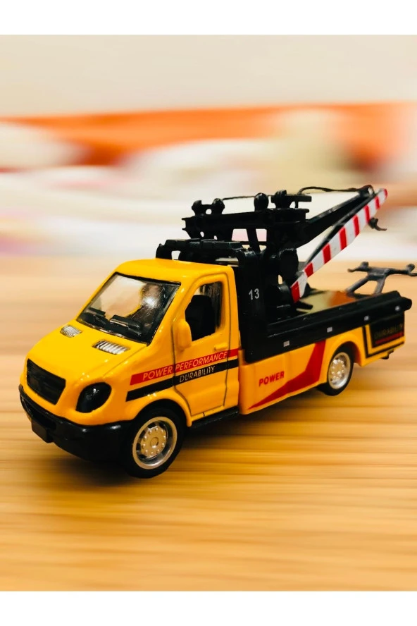 Die Cast Oyuncak Metal Arabalı Çekici Araç - Resim 4