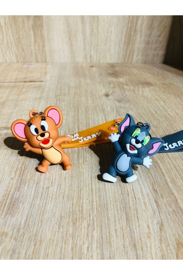 Tom Ve Jerry 3D Çift Anahtarlık 2 Adet ürün görseli 1