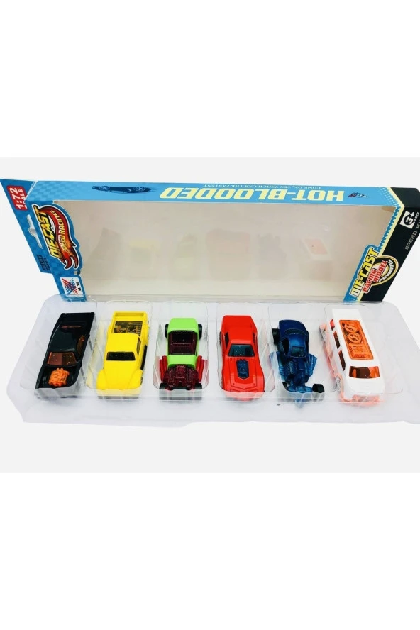 Kutuda 6'lı Die Cast Model Araçlar - Resim 4