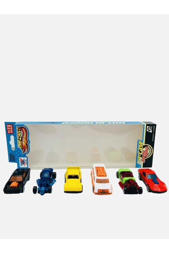Kutuda 6'lı Die Cast Model Araçlar - Resim 5
