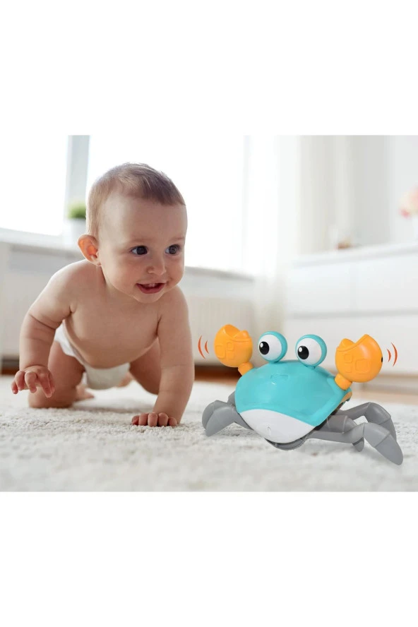 Yengeç Sensörlü Emeklemeye Ve Yürümeye Yardımcı Yengeç Müzikli Sağa Ve Sola Hareketli ürün görseli 1