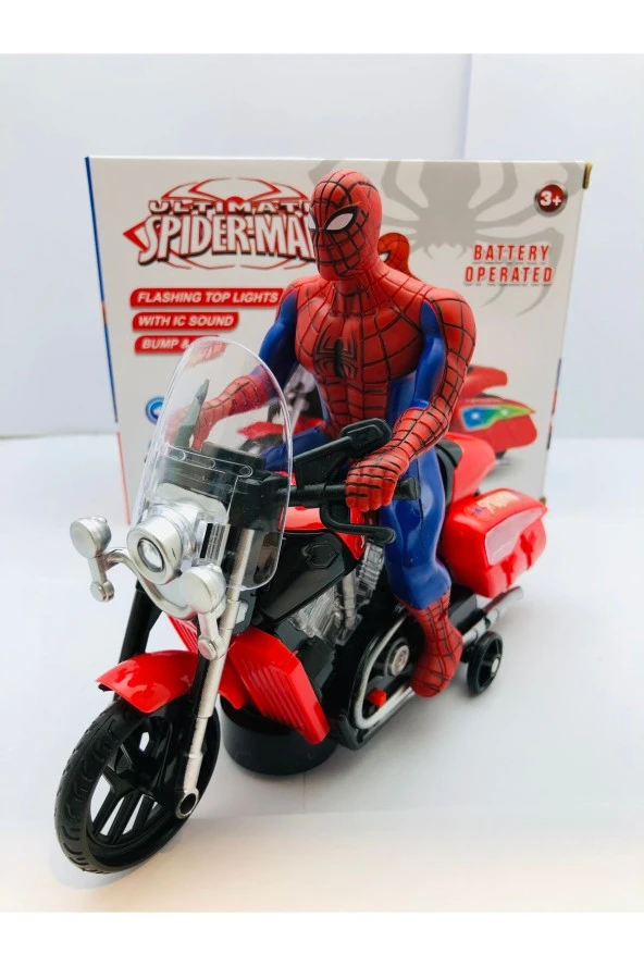 Örümcek Adam Spiderman Robot Işıklı Sesli Motor Oyuncak - Resim 2