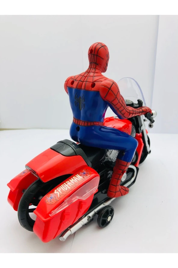 Örümcek Adam Spiderman Robot Işıklı Sesli Motor Oyuncak - Resim 4