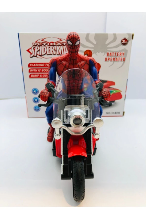 Örümcek Adam Spiderman Robot Işıklı Sesli Motor Oyuncak - Resim 8