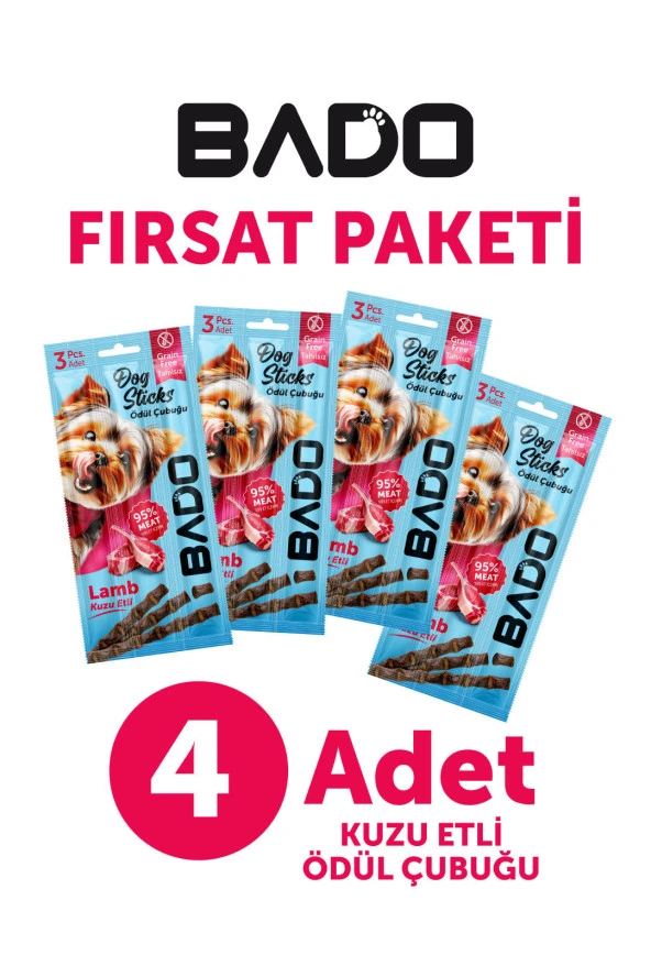 Bado Köpek Ödül Çubuğu Kuzu Etli 3X5gr 4Lü ürün görseli 1