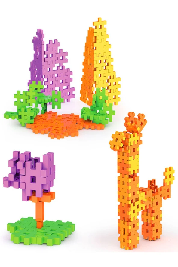 Fun Fun Puzzle Inşa Lego Yapı Bloklar 128 Parça - Resim 3