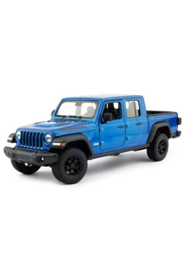 Jeep Gladiator Rubicon Model Pickup Kamyonet - 1/24 Ölçek Mavi ürün görseli 1