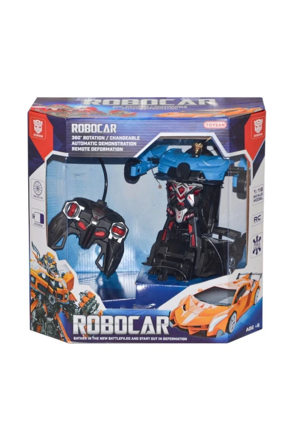 Toy-28 Kumandalı Robocar Dönüşebilen Robot -toysan ürün görseli 1