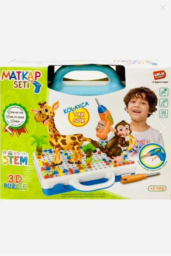 Tamir seti 3d Yaratıcı 340 Parça Matkaplı Tamir Seti ürün görseli 1