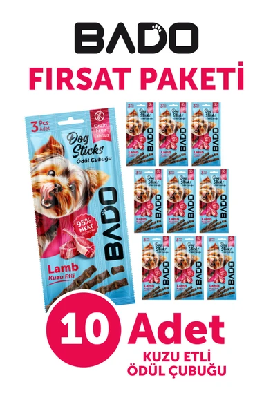 Bado Köpek Ödül Çubuğu Kuzu Etli 3X5gr 10Lu ürün görseli 1