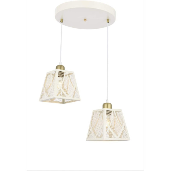 Avonni AV-65052-2BCR Krem Ferforje Boyalı Modern Avize ürün görseli 1
