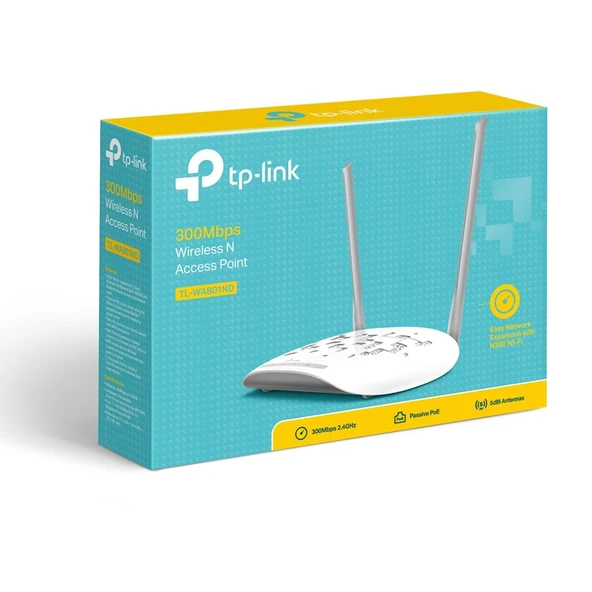 Tp-Link TL-WA801N 300Mbps Access Point - Resim 3