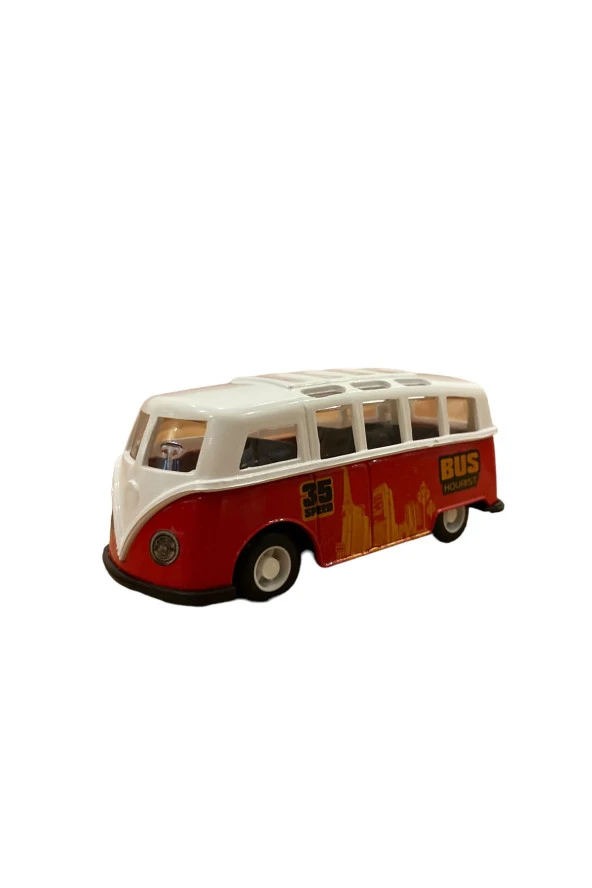 Çek Bırak Metal Minibüs Oyuncak Araba - Resim 3