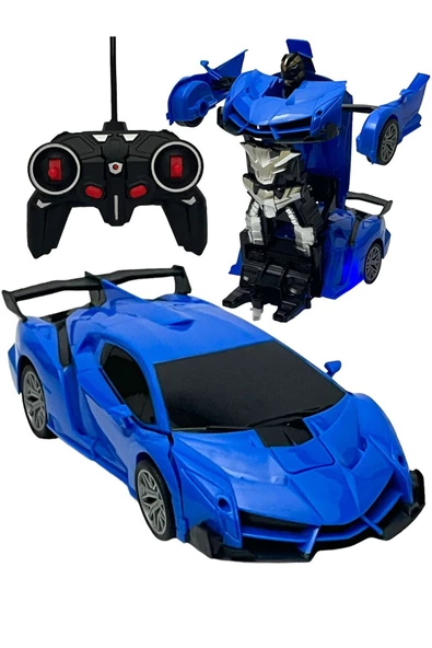 Robota Dönüşen Uzaktan Kumandalı Robota Dönüşen Araba FERRARİ ürün görseli 1