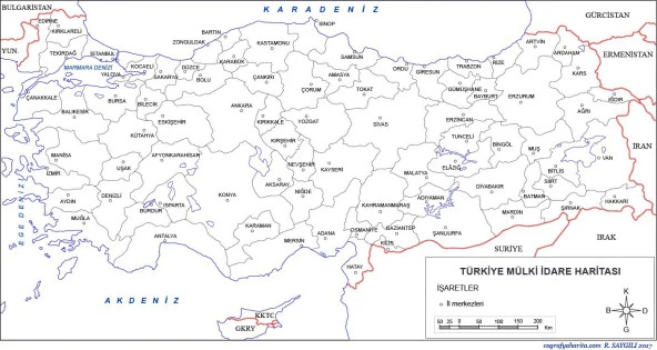 a3 boy türkiye mülki idare haritası 10 adet ürün görseli 1