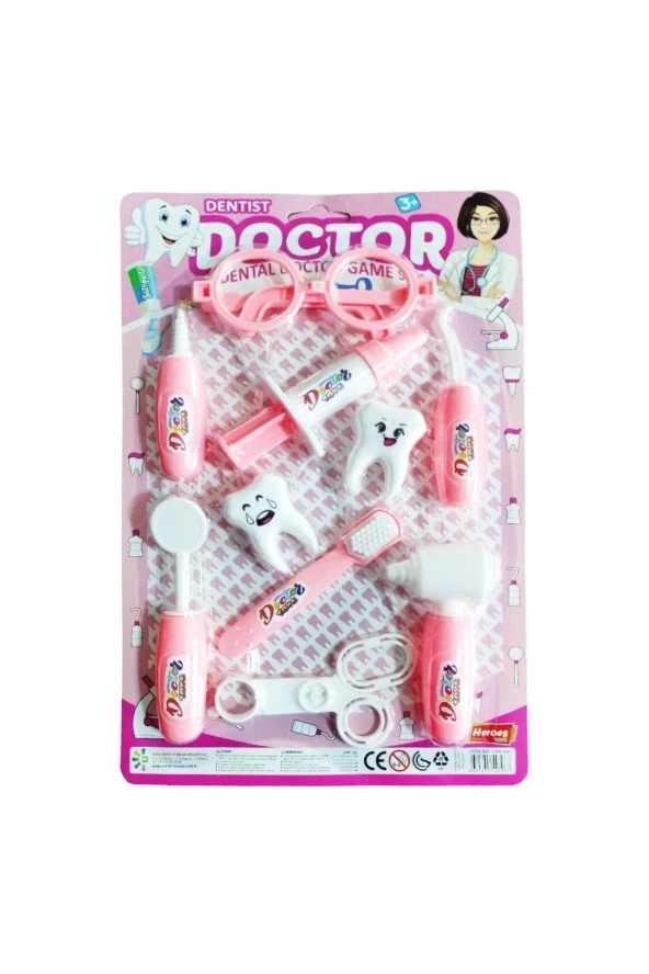 Çantalı Diş Doktoru Seti - Pembe ürün görseli 1